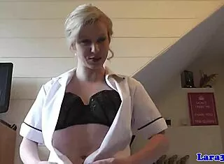 european milf in lingerie fingers wet pussy and sucks thick cock deep