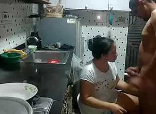 stepsis's boyfriend can't resist my fat ass, fucks kitchen creampie pov