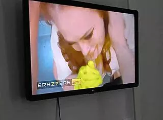 Redhead Bimbo Bombshell Gets My Massive Cum Tribute Load