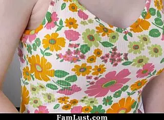 Angry Step Mom Forces Step Daughter to Suck Step Bro's Huge Cock!