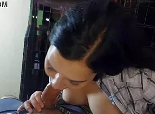 GF Gifts Her Tight Ass for Morning Creampie Fuck