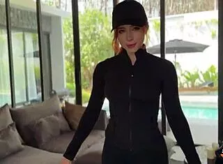 met hot redhead stranger morning run fucked her pussy creampie deep 😈💦