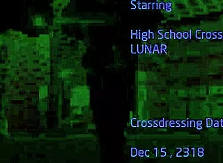 Asian crossdresser upskirt miniskirt fishnets heels in sex shop