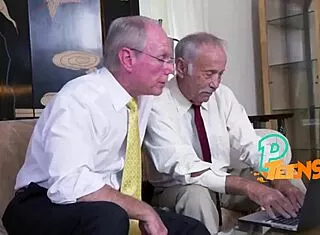 kinky grandpa can't stop bangin this lovely shaved teen babe