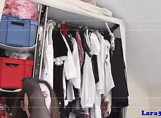 european milf in lingerie fingers wet pussy and sucks thick cock deep