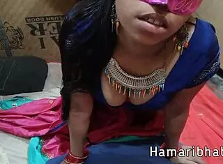 Hot Horny Indian Wife's Romantic Saree Blouse Sex Session