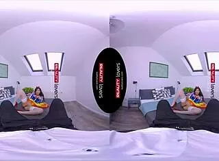 snow wild turns into a total horny milf cunt riding her dildo pov