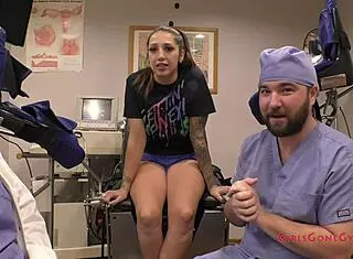 stefania mafra screams in latex nurse vibrator orgasm study