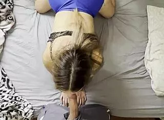 POV Big Ass 18YO Bent Over Doggystyle Fucked In Shorts