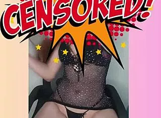 real sheer redhead sol megan fire strips teases licks in exhibitionist fire!