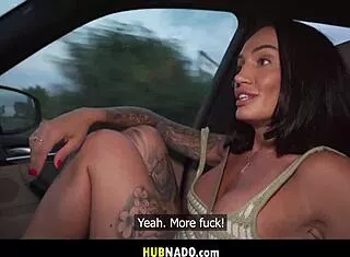 aussie reality star gags chokes deepthroat big cock prague car ride outdoor facial squirt