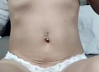 stripping my natural latina wife body alone