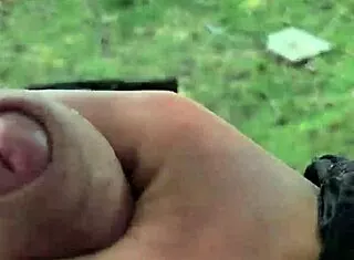 dickflash huge monster cock pants down outdoor public flashing