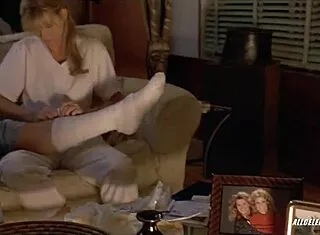 Janet Gunn bares small tits in Night of the Running Man