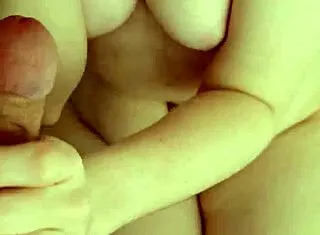 Hot POV Handjob Ends in Huge Tit Cumshot