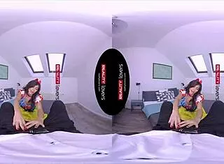 snow wild turns into a total horny milf cunt riding her dildo pov