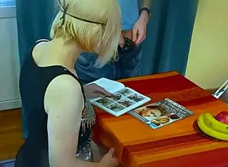 StepMommy Milf Deepthroats Stepson's Breakfast Cock Platter