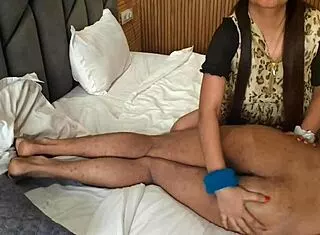 Stepdad Oils and Fucks Stepdaughter Tight Pussy Massage