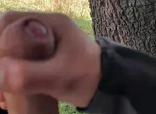 dickflash huge monster cock pants down outdoor public flashing