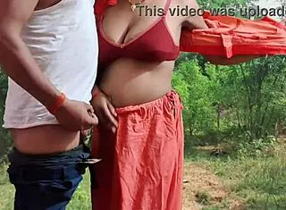 devar pounds bhabhi's huge ass hard in early morning outdoor fuck