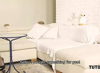 tutor4k. russian tutor stockings lesson turns into hot cougar sex 😏🔥