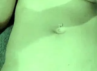 stripping my natural latina wife body alone