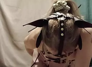 Slave Harness Self-Bondage Submission Session