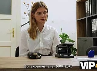 young student takes first loan with funky office sex deal