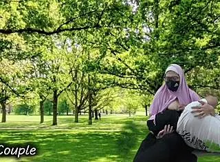 muslim couple's forbidden outdoor passion burns in public park