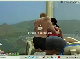 Thick Booty Wide Hips Latina Grinds On Needy White Boy