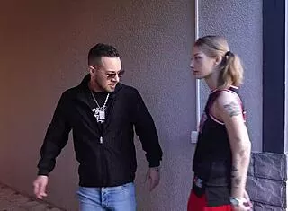 big dick stretches basketball girl's tight shorts pussy