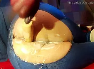 Cream Yogurt Fills Her Tight Anal Hole Now!