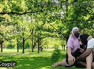 muslim couple's forbidden outdoor passion burns in public park