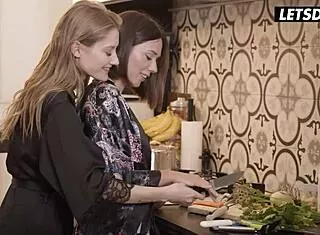 Tiffany and Eve lick best friend pussies fingering toys