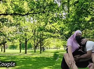 muslim couple's forbidden outdoor passion burns in public park