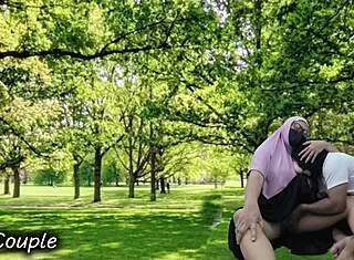 muslim couple's forbidden outdoor passion burns in public park
