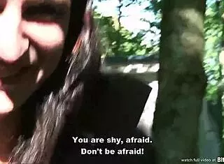 busty hitchhiker veronika... i fuck her outdoor on street!