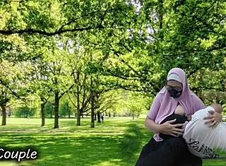 muslim couple's forbidden outdoor passion burns in public park