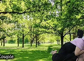 muslim couple's forbidden outdoor passion burns in public park