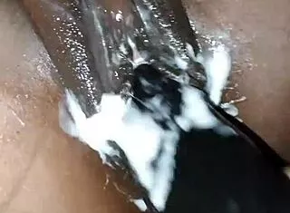 Tall Wife Inserts Huge 22cm Dildo For Husband