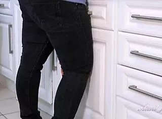 Busty 48yo BBW Auntjudys drenches kitchen in wetness