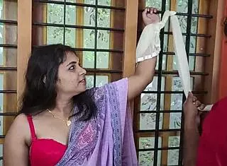 hot indian wife moans tied in husband's first bdsm assplay