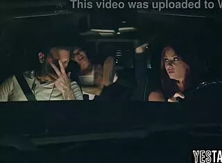 Redhead repents in ghostly paranormal foursome pounding