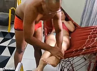 after feet fetish she took on two guys pounding that hot curvy slut outdoors