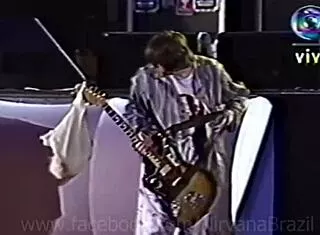 Kurt Cobain Spits On Globo Cameras Live At Hollywood Rock '93