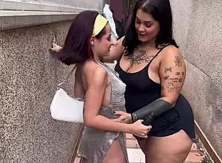 college latina coed from party fucked hard in alley