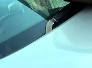 lesbian babes rip stockings shoving huge toy deep in shaved pussies outdoors