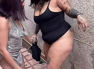college latina coed from party fucked hard in alley
