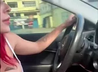 Keep eyes on the road in the car. Deepthroat my monster black cock and swallow all the cum!