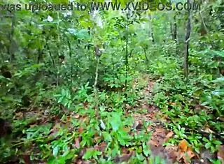 damn, this thai teen out picking mushrooms gets her pussy fucked rough in the forest... wild!